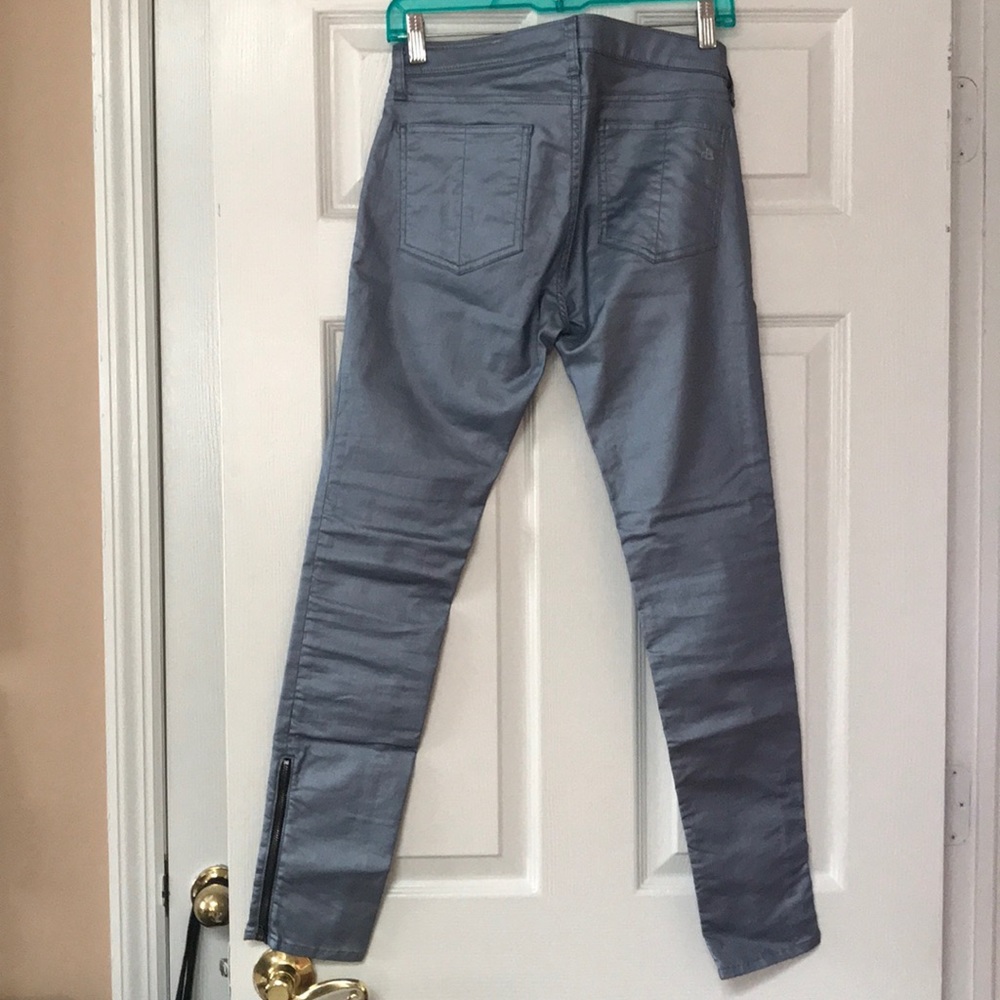 Rag & Bone Intermix Coated Metallic Rocker Pants - Picture 5 of 8